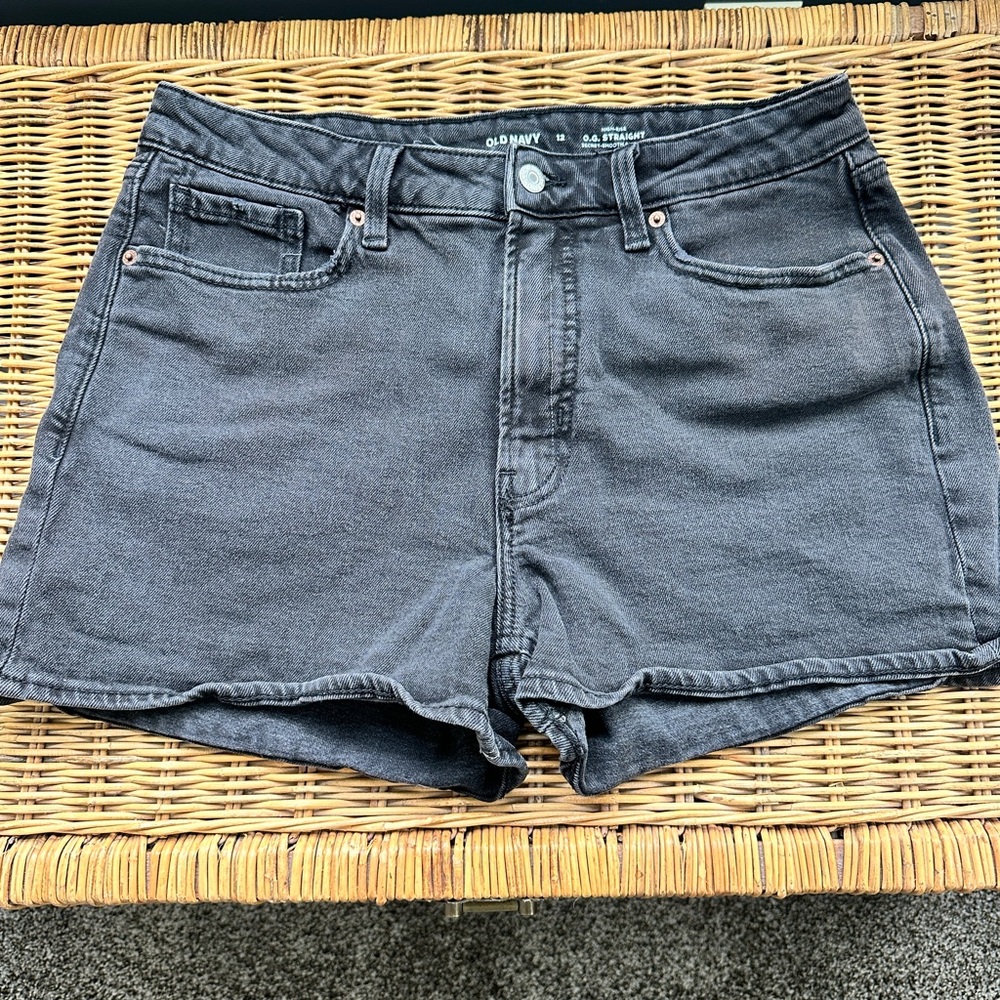 Old Navy Women's OG Black Jean Shorts